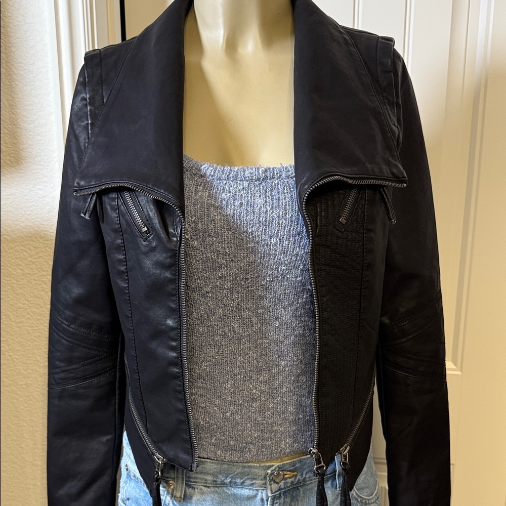 Lulu's Black Leather Jacket